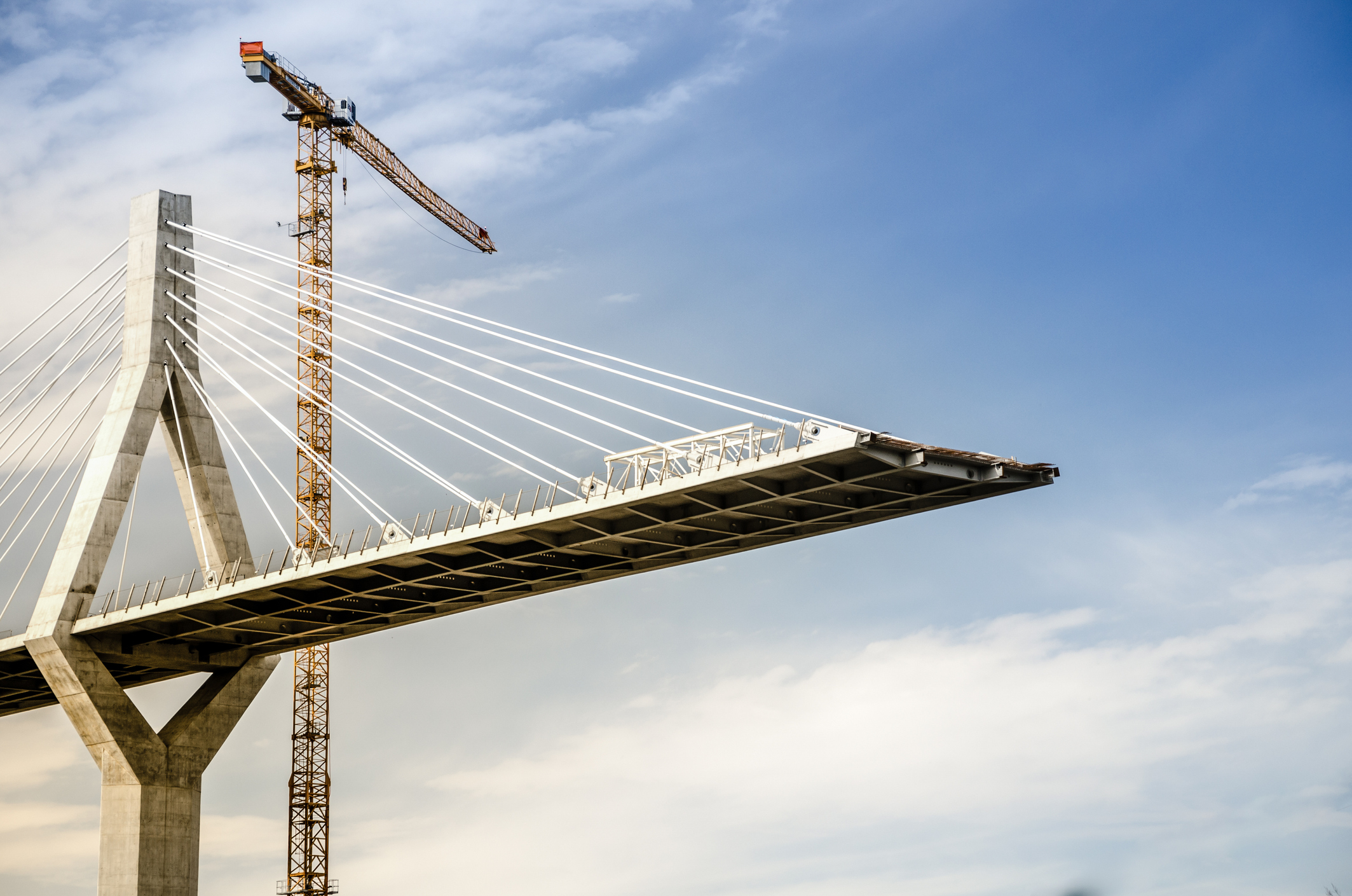 Poyab Bridge under construction, Freiburg, Switzerland